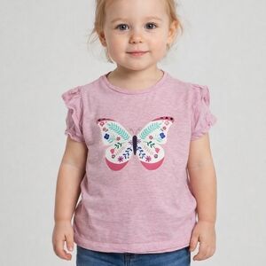🦋 Mountain Warehouse Toddler Girl Butterfly Tee | Size 2–3 Years